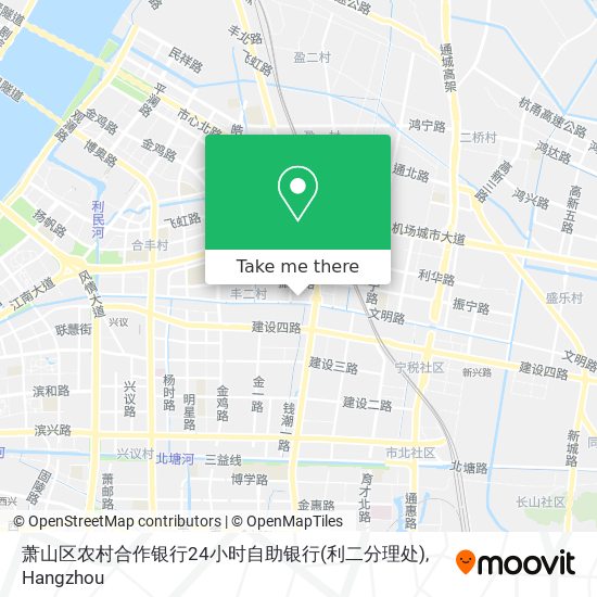 萧山区农村合作银行24小时自助银行(利二分理处) map