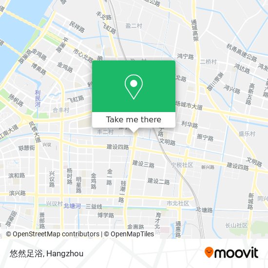 悠然足浴 map
