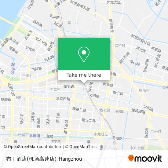 布丁酒店(机场高速店) map