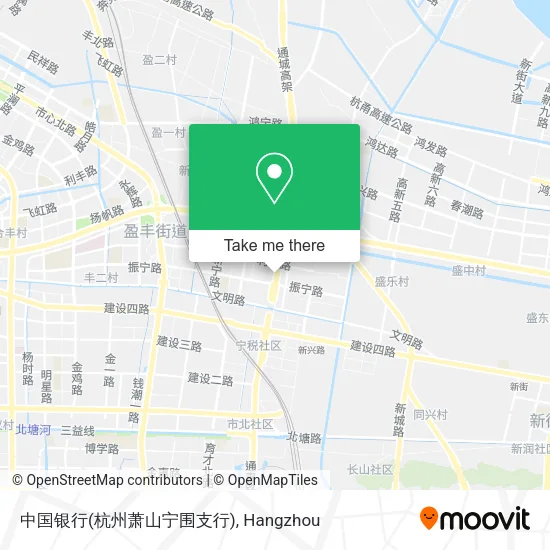 中国银行(杭州萧山宁围支行) map