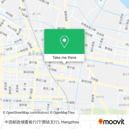 中国邮政储蓄银行(宁围镇支行) map