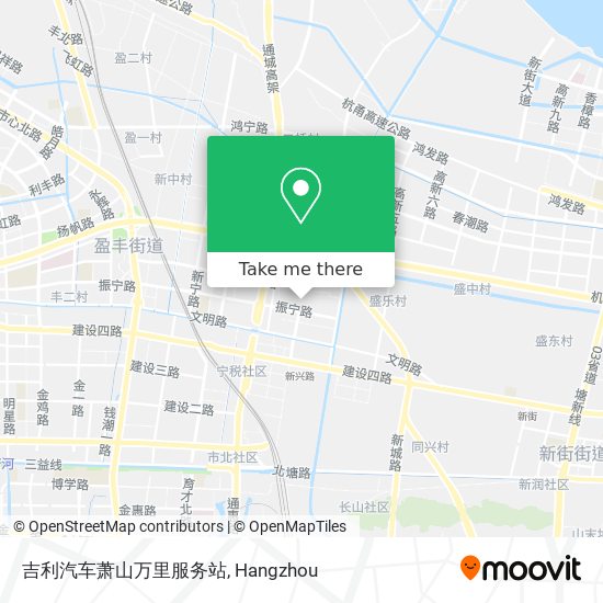 吉利汽车萧山万里服务站 map