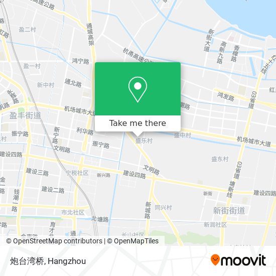 炮台湾桥 map