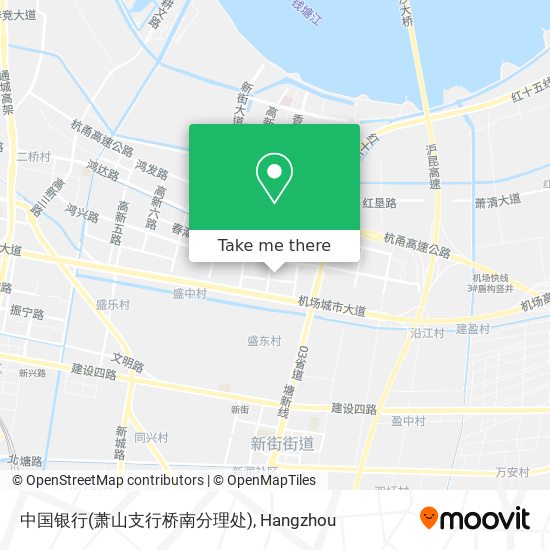 中国银行(萧山支行桥南分理处) map