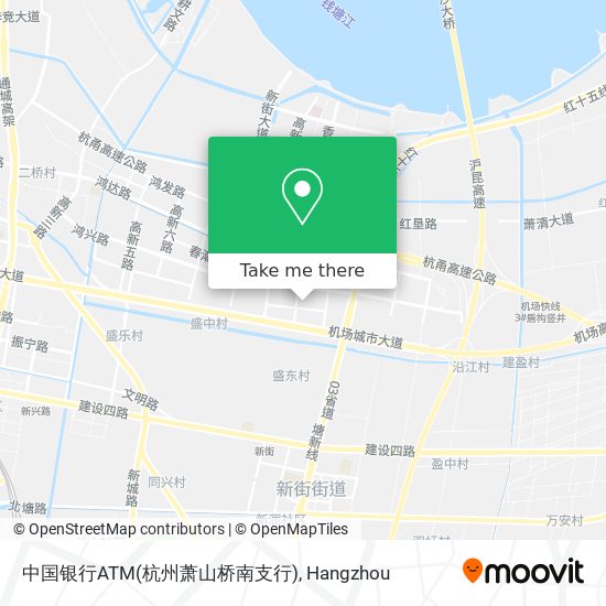 中国银行ATM(杭州萧山桥南支行) map