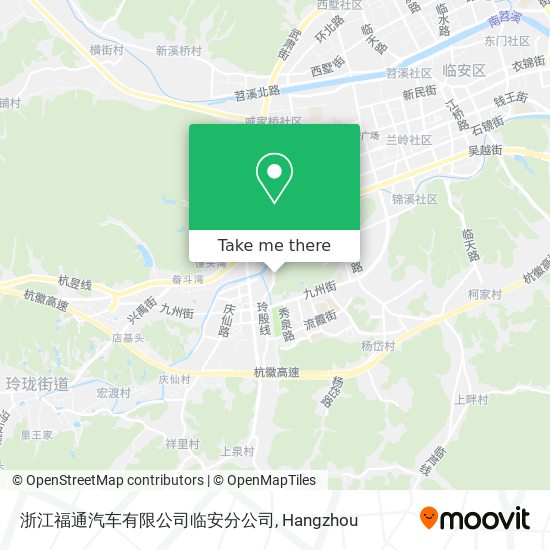 浙江福通汽车有限公司临安分公司 map