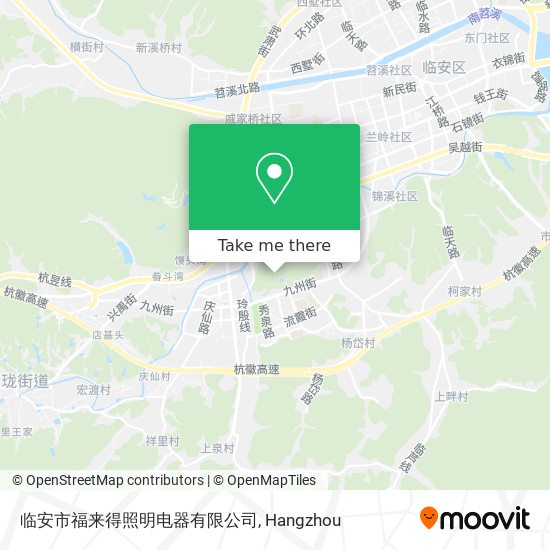 临安市福来得照明电器有限公司 map
