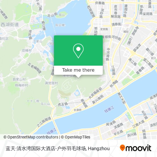 蓝天·清水湾国际大酒店-户外羽毛球场 map