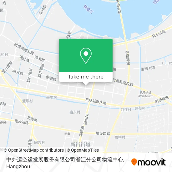 中外运空运发展股份有限公司浙江分公司物流中心 map