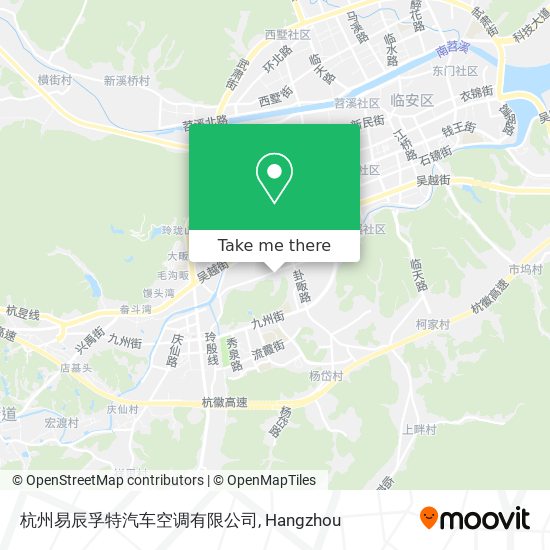 杭州易辰孚特汽车空调有限公司 map