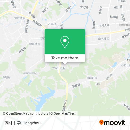闲林中学 map