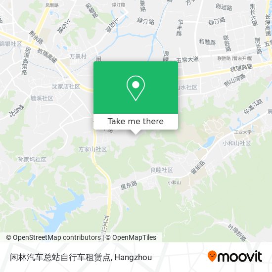 闲林汽车总站自行车租赁点 map