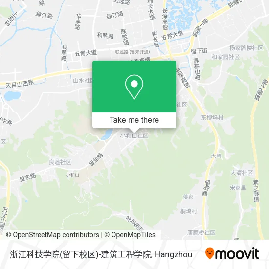 浙江科技学院(留下校区)-建筑工程学院 map