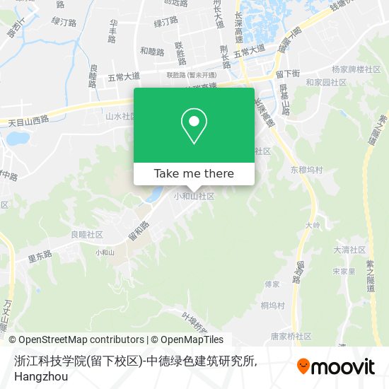 浙江科技学院(留下校区)-中德绿色建筑研究所 map