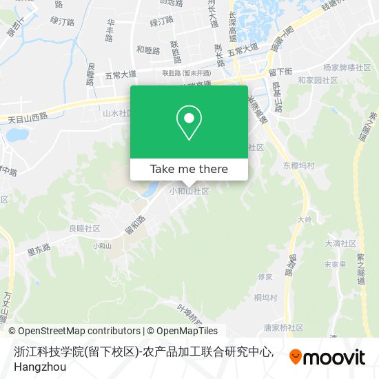 浙江科技学院(留下校区)-农产品加工联合研究中心 map