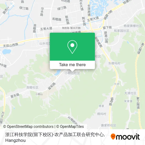 浙江科技学院(留下校区)-农产品加工联合研究中心 map