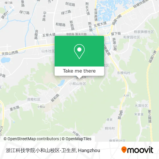 浙江科技学院小和山校区-卫生所 map