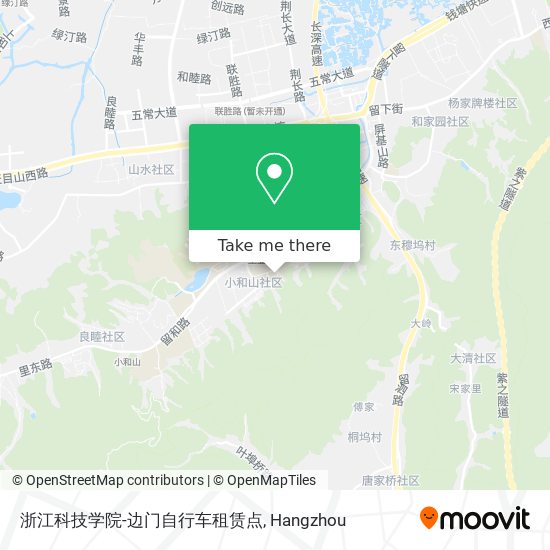 浙江科技学院-边门自行车租赁点 map