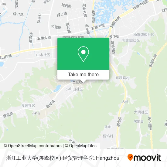 浙江工业大学(屏峰校区)-经贸管理学院 map