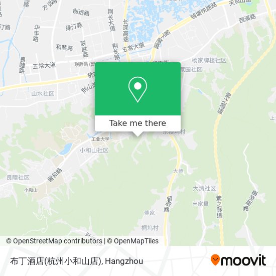 布丁酒店(杭州小和山店) map
