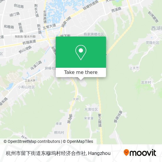 杭州市留下街道东穆坞村经济合作社 map