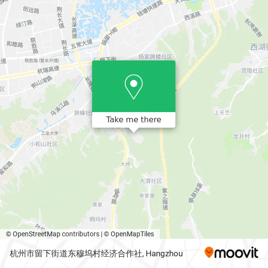 杭州市留下街道东穆坞村经济合作社 map