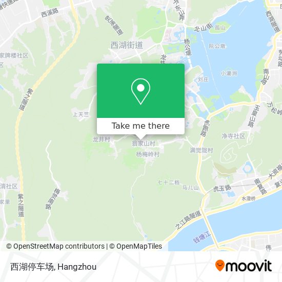 西湖停车场 map