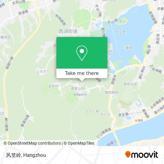 风篁岭 map