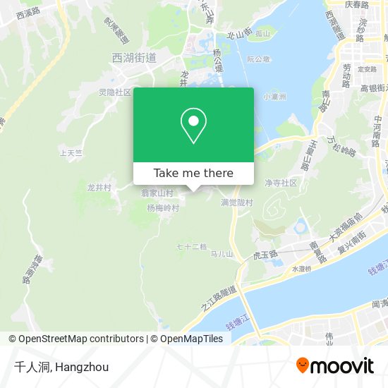 千人洞 map