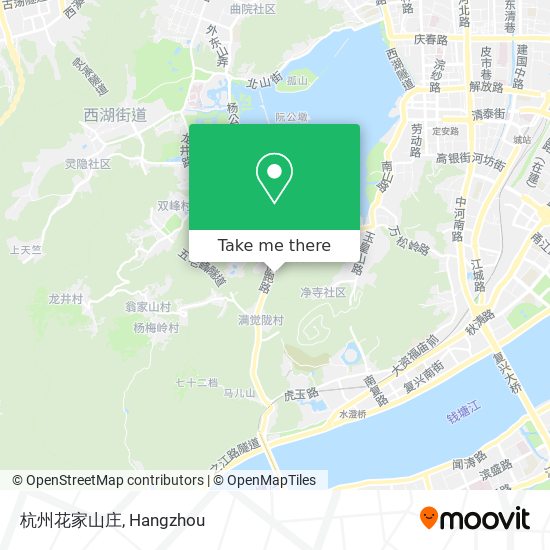 杭州花家山庄 map