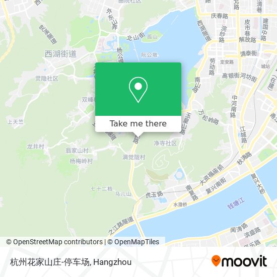杭州花家山庄-停车场 map