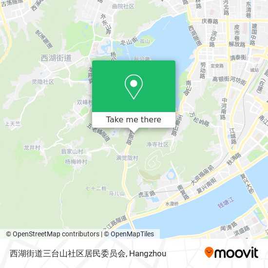 西湖街道三台山社区居民委员会 map