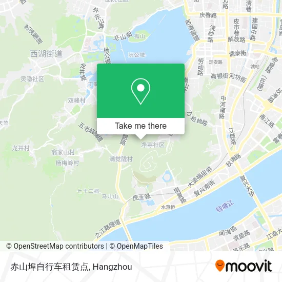 赤山埠自行车租赁点 map