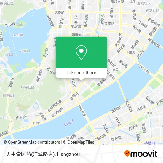 天生堂医药(江城路店) map