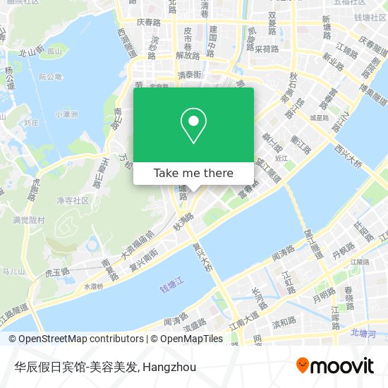 华辰假日宾馆-美容美发 map