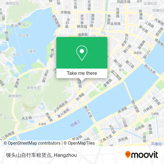 馒头山自行车租赁点 map