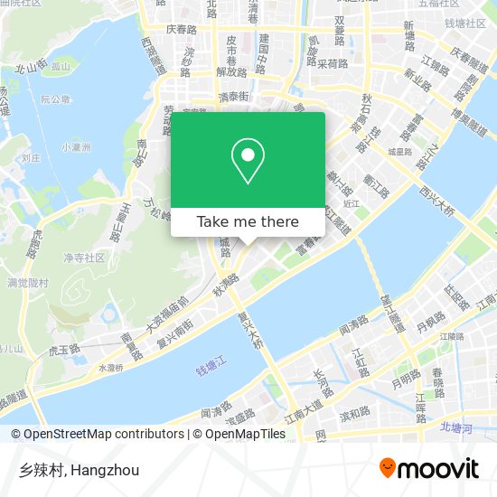乡辣村 map