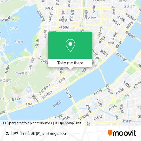 凤山桥自行车租赁点 map