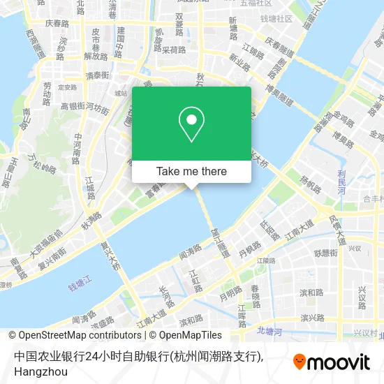 中国农业银行24小时自助银行(杭州闻潮路支行) map