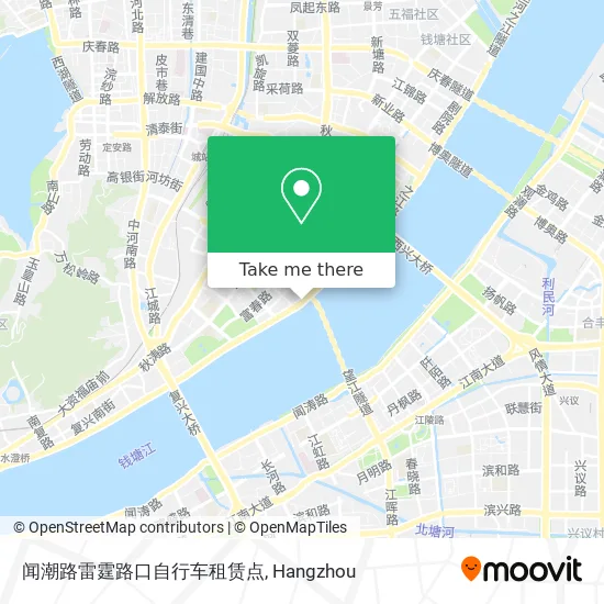 闻潮路雷霆路口自行车租赁点 map