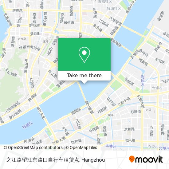 之江路望江东路口自行车租赁点 map