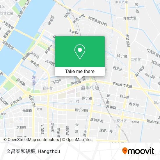 金昌春和钱塘 map