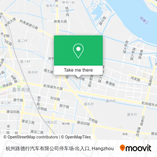 杭州路德行汽车有限公司停车场-出入口 map