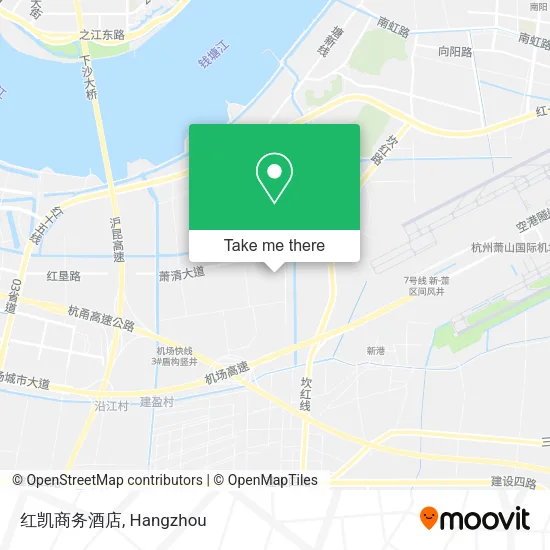 红凯商务酒店 map