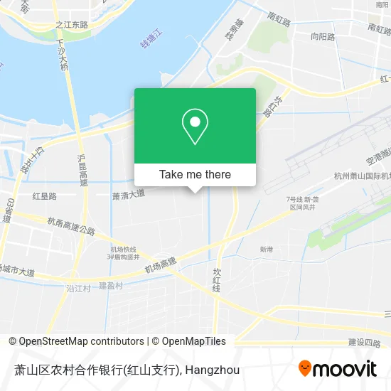 萧山区农村合作银行(红山支行) map