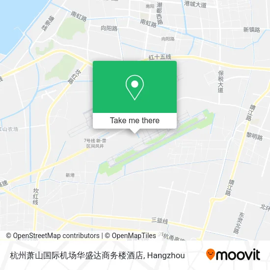 杭州萧山国际机场华盛达商务楼酒店 map