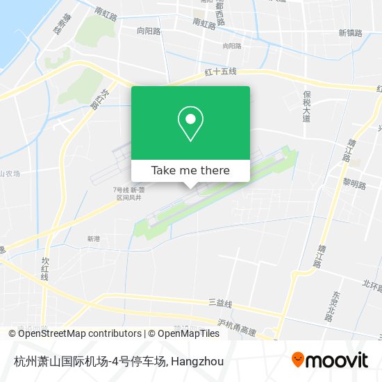 杭州萧山国际机场-4号停车场 map