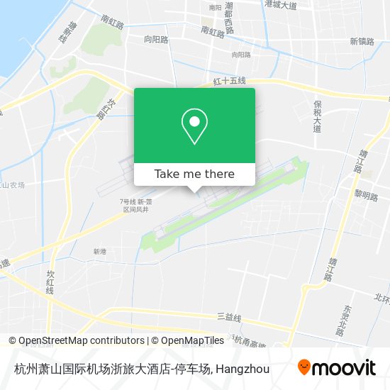 杭州萧山国际机场浙旅大酒店-停车场 map