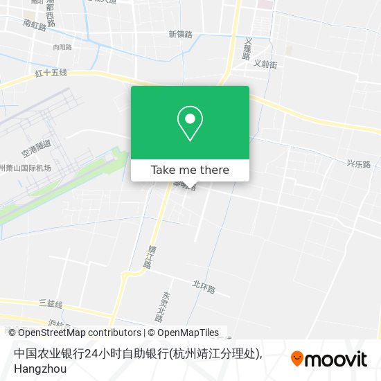 中国农业银行24小时自助银行(杭州靖江分理处) map