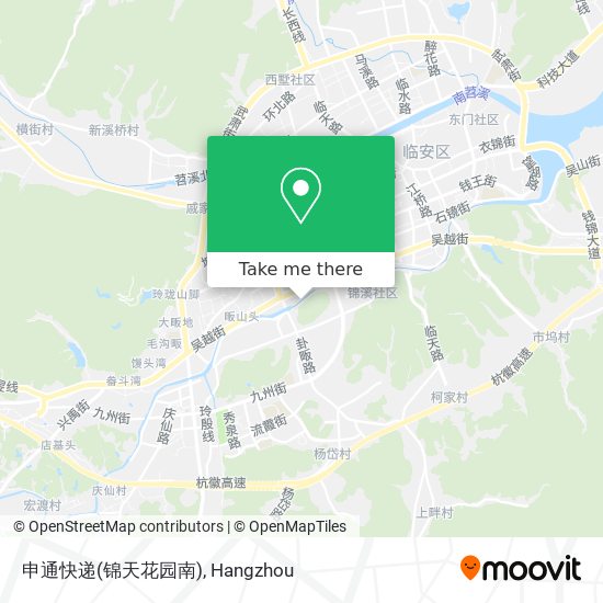 申通快递(锦天花园南) map